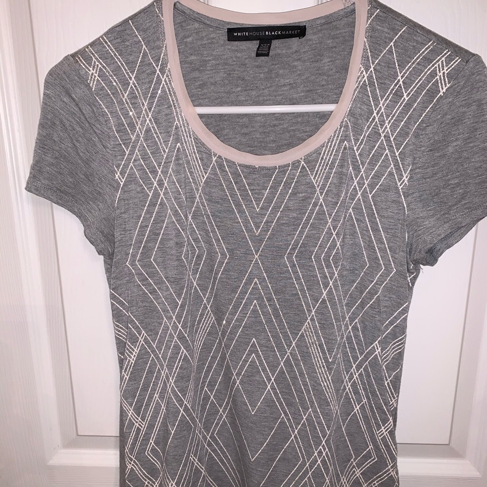WHBM Scoopneck Fashion Tee - sz. XXS